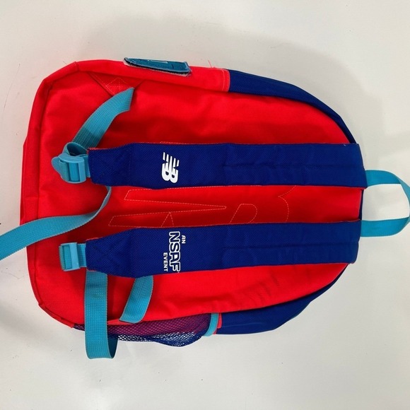 New Balance Relay Event Backpack Red Blue Youth Kids School Bag - Picture 3 of 9